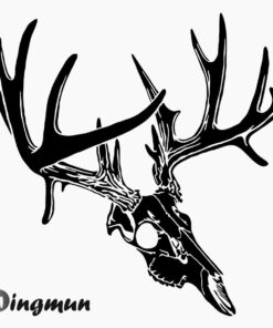Deer Skull Vinyl Decals Sticker For Car And Laptop Gift For Hunting Lovers