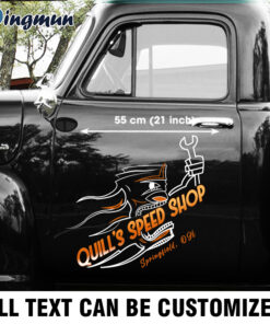Large Personalized Hot Rod Pinstripe Vinyl Decals For Cars