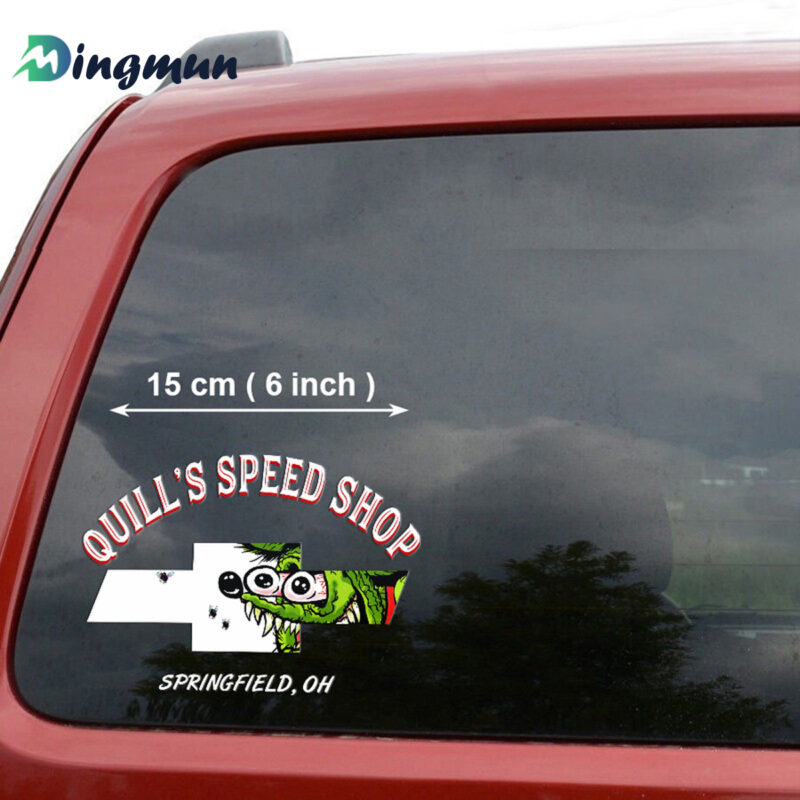 Chevy Rat Fink Rat Rod Door Vinyl Decals Sticker