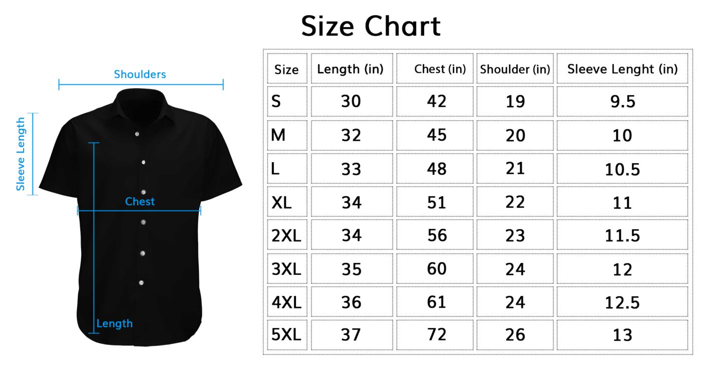 Hawaiian Size Chart