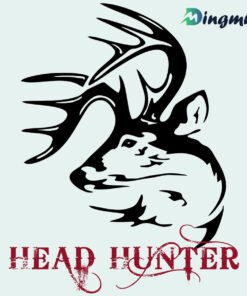 Tribal Deer Head Hunter Car Truck Window And Side Door Vinyl Decal Sticker