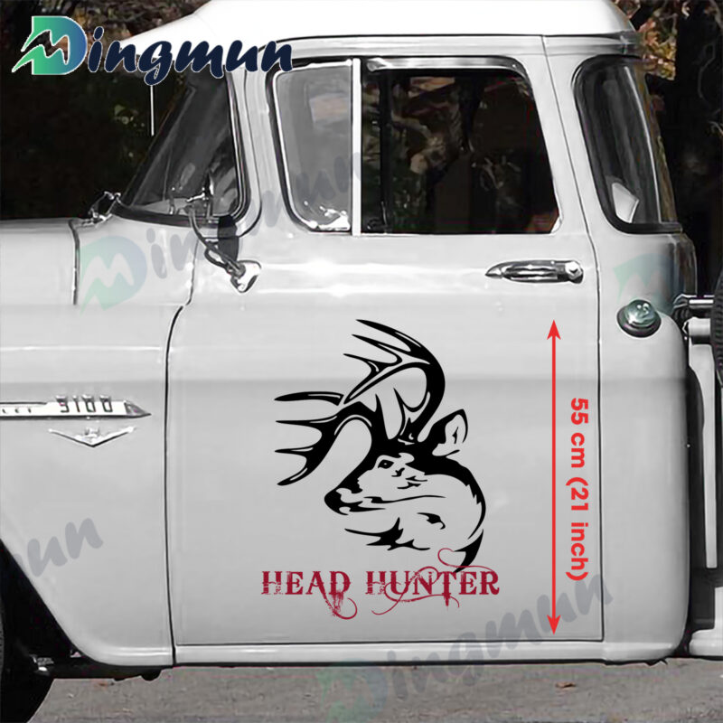 Tribal Deer Head Hunter Car Truck Window And Side Door Vinyl Decal Sticker