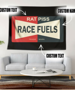 Personalized Hot Rod Rat Piss Race Fuels Living Room Bedroom Garage Tapestry