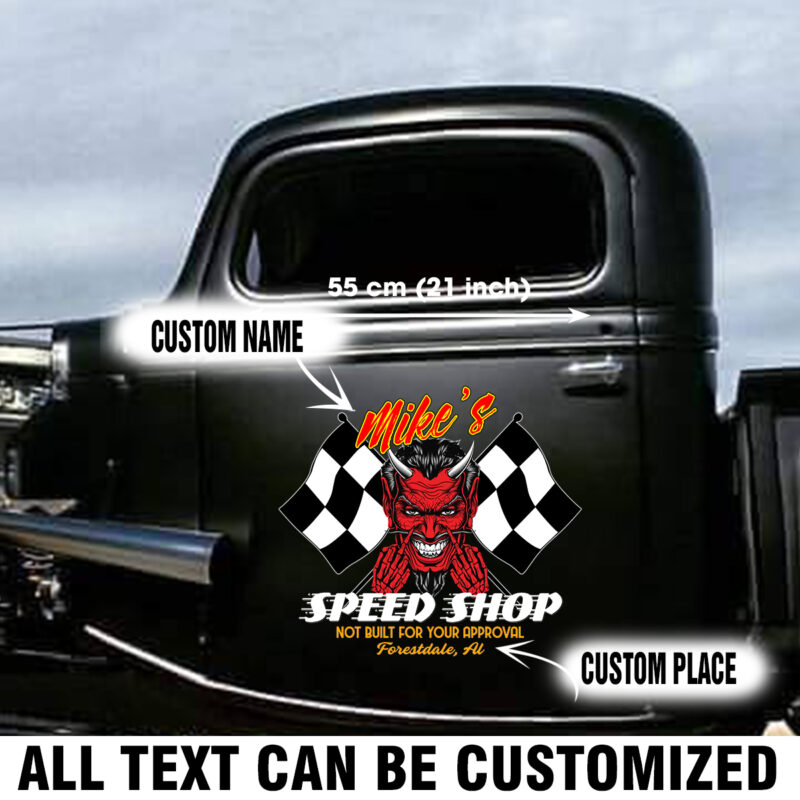 Personalized Rat Rod Decals - Dingmun