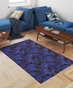 Bowling Alley Area Rug For Cosmic Pins Arcade Decor