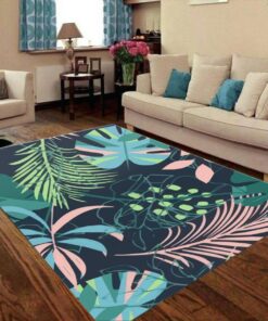 Funky Tropical Floral Rug Floor Mats For Living Room