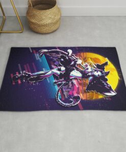 Jinx League Of Legends Game 80s Palm Vintage Rug