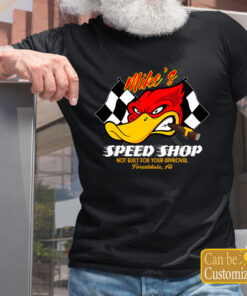 Angry Hot Rod Duck Speed Shop T Shirts