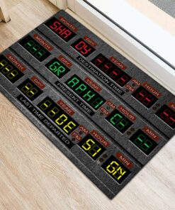 Btf Floor Mat Back To The Future De Lorean Door Mat
