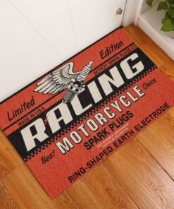 Hot Rod Speed Shop Racing Motorcycle Door Mat