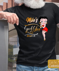 Old School Betty Boop Hot Rod T Shirts