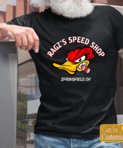 Personalized Hot Rod Duck Hot Rod Garage T Shirts