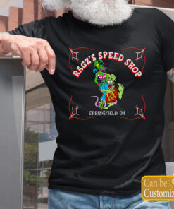 Personalized Hot Rod Garage Couple Trixie Rat Fink T Shirts