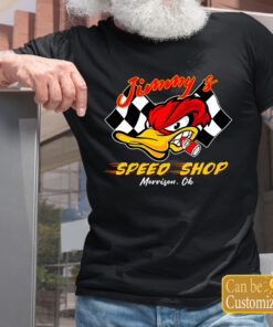 Personalized Hot Rod Garage Hot Rod Duck Speed Shop T Shirts