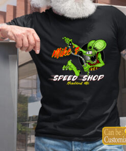 Personalized Hot Rod Garage Rat Fink Speed Shop T Shirts