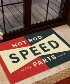 Personalized Rat Rod Speed Parts Door Mat