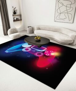 Funny Colorful Game Controller Doormat with Non-Slip Floor Area Rug