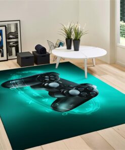 HD Printed Gamepad Area Rug for Boys and Girls' Living Room and Bedroom Playroom