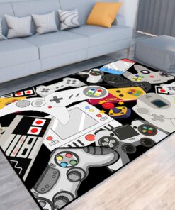 Personalized Game Rug for Teen Boys' Bedroom and Living Room Playroom Décor