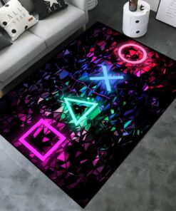 Non-Slip Game Controller 3D Gamer Gaming Pattern Area Rugs for Living Room and Bedroom
