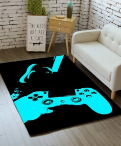 Large Gamer Controller Area Rugs for Boys' Bedroom and Living Room Decor